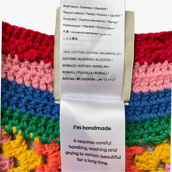 FARM Rio Striped Scarf Crochet Shorts XS NWT - Picture 12 of 16